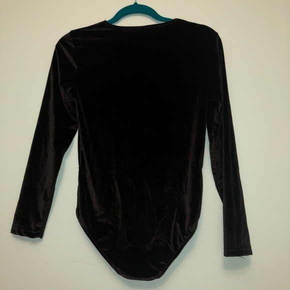 Velvet Longsleeve Bodysuit - Picture 2 of 2